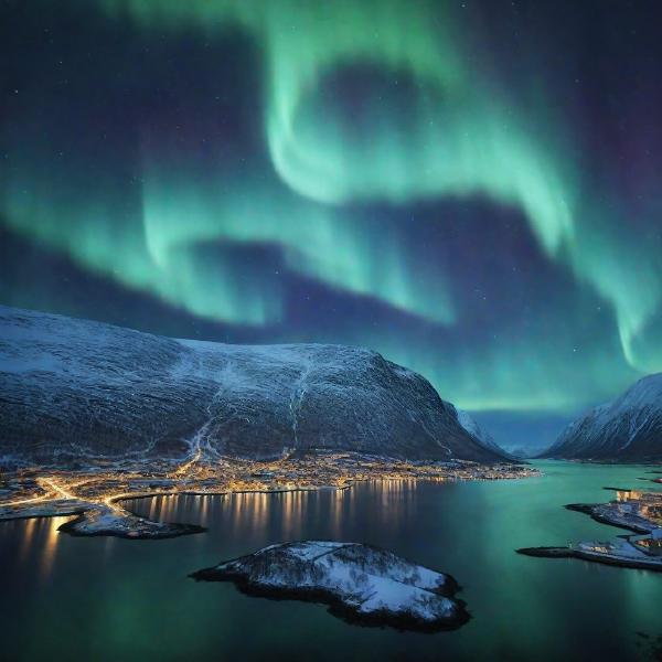Aurora Borealis Over Tromsø