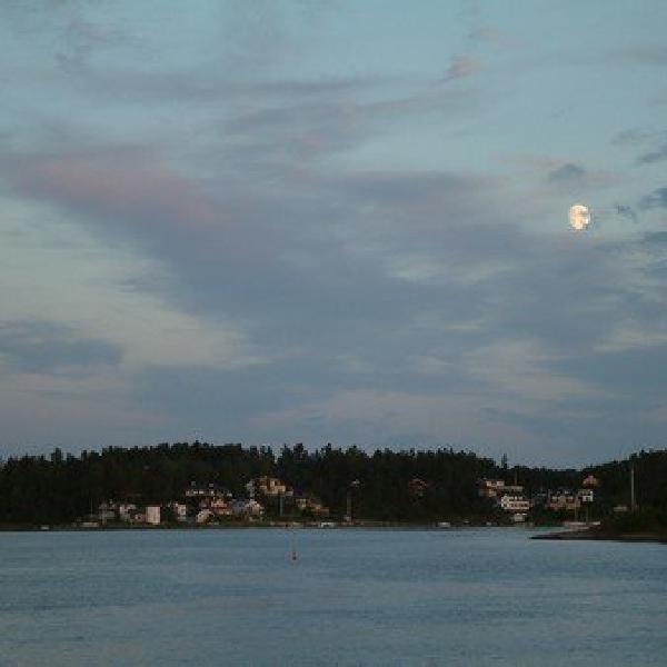 Moonlit fjord