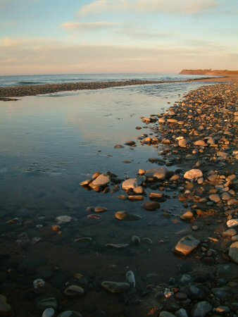 Warm colours on the beach