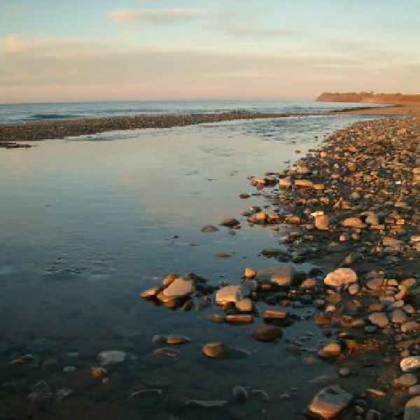 Warm colours on the beach