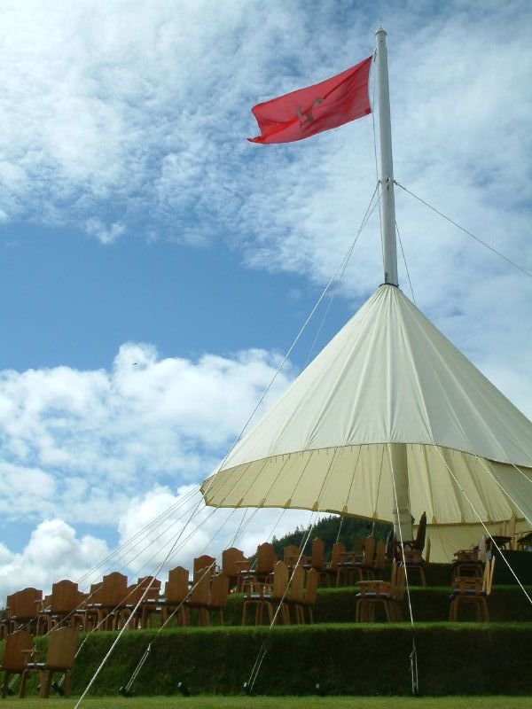 Tynwald Hill before proceedings