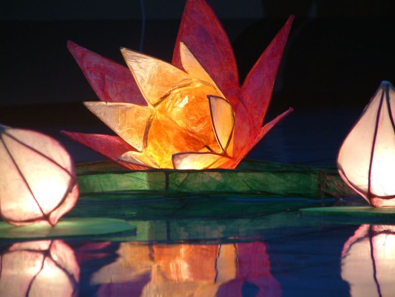 Floating lantern for Diwali