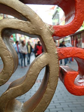 Chinese gate detail