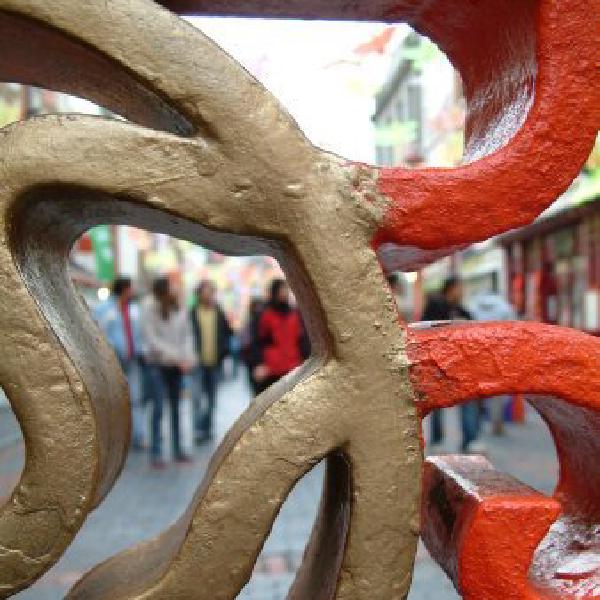 Chinese gate detail