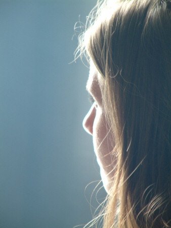 Side-on portrait of a friend