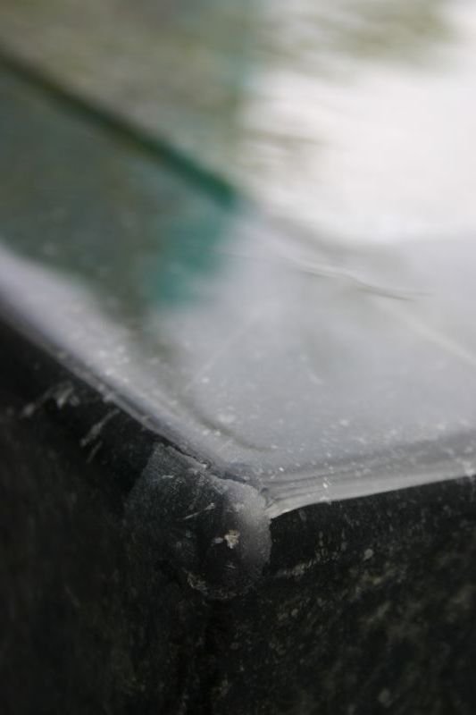 Corner of water feature
