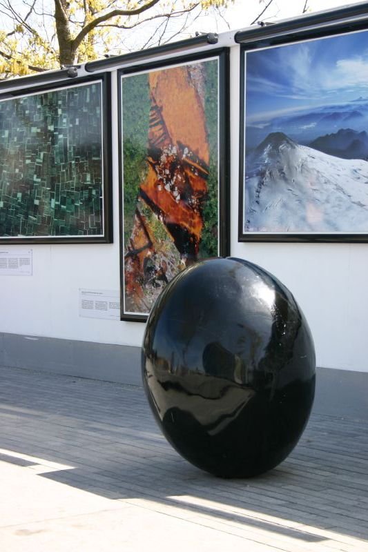 Egg shaped artwork