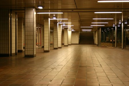 Empty walkway