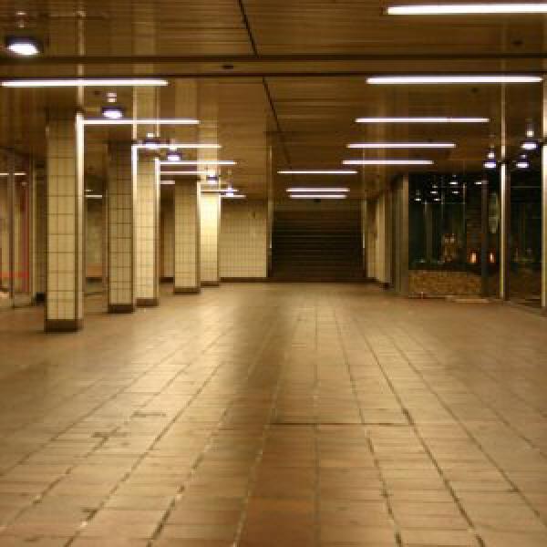 Empty walkway