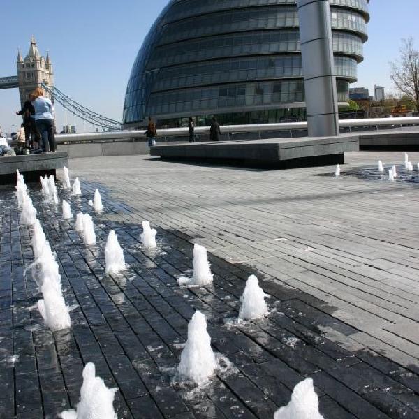 Fountains by City Hall