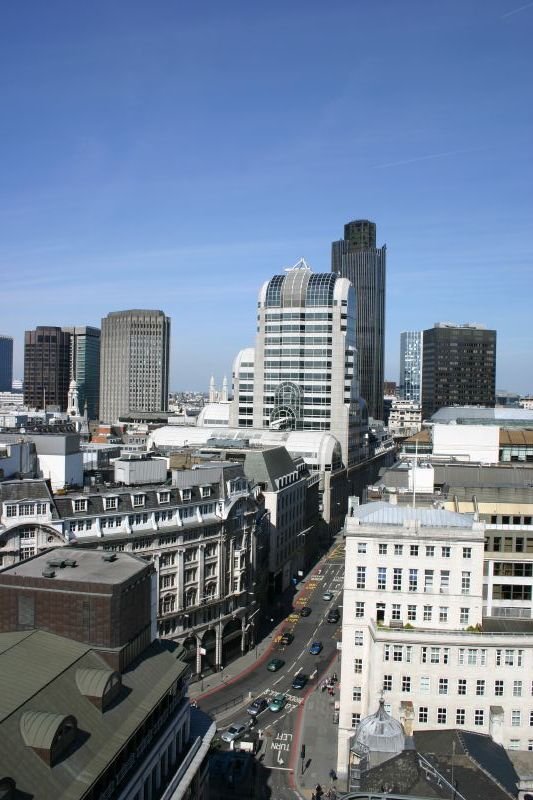 Looking north