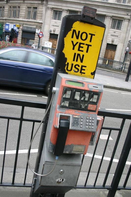 Not yet in use. Really?