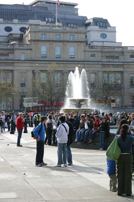People in Trafalgar Square