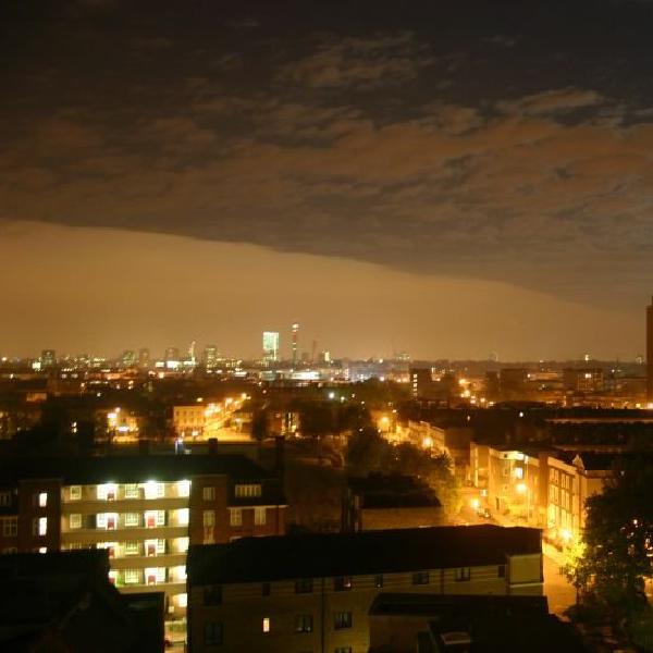 View over Camden at night