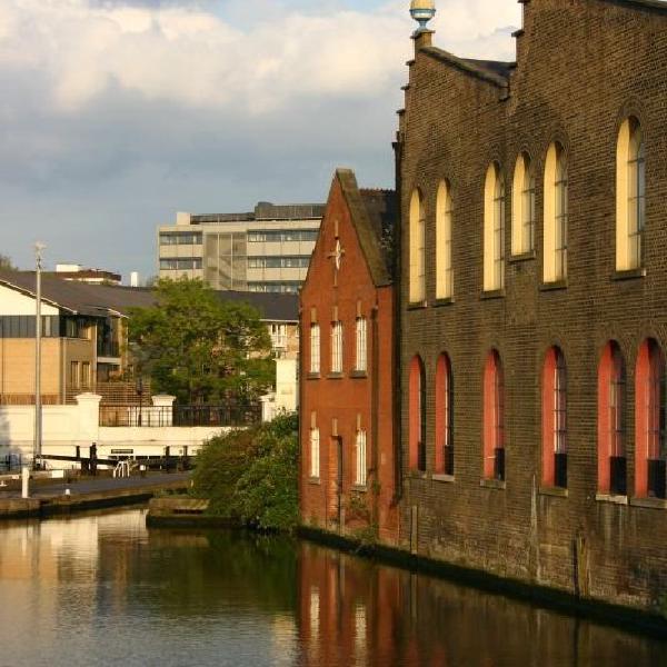 Buildings on canal
