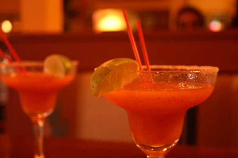 Frozen strawberry margarita