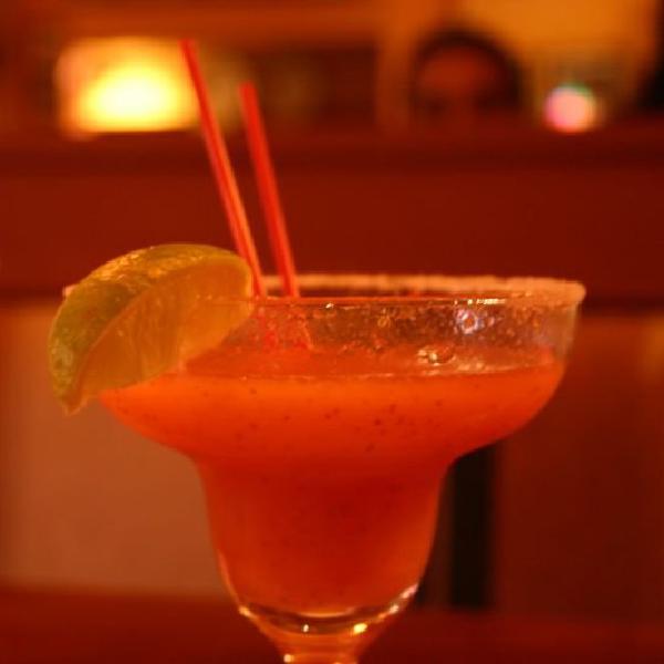 Frozen strawberry margarita