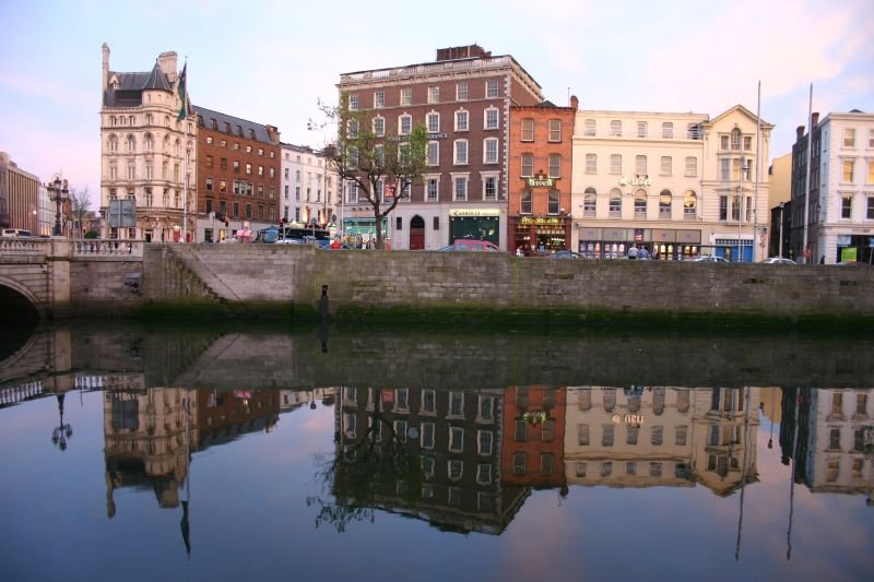 Reflections in the River Liffey