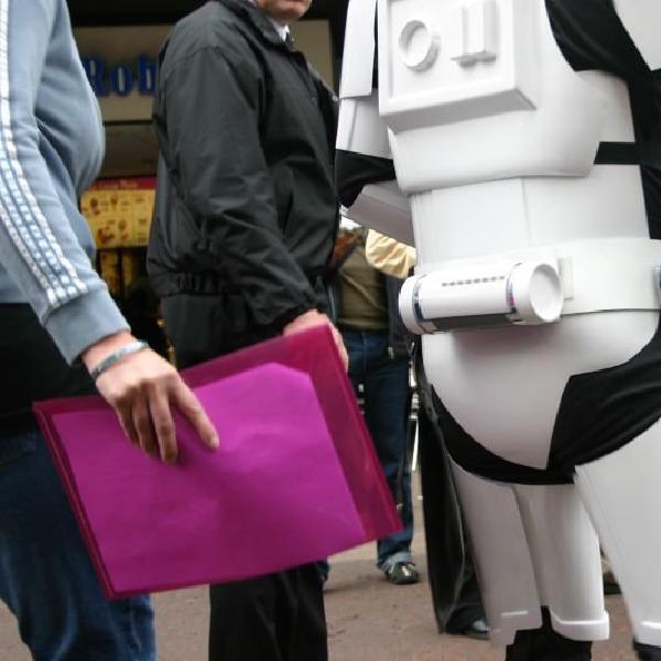 Stormtroopers being protected