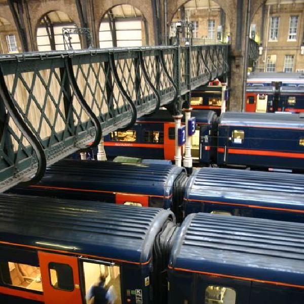 Boarding the train