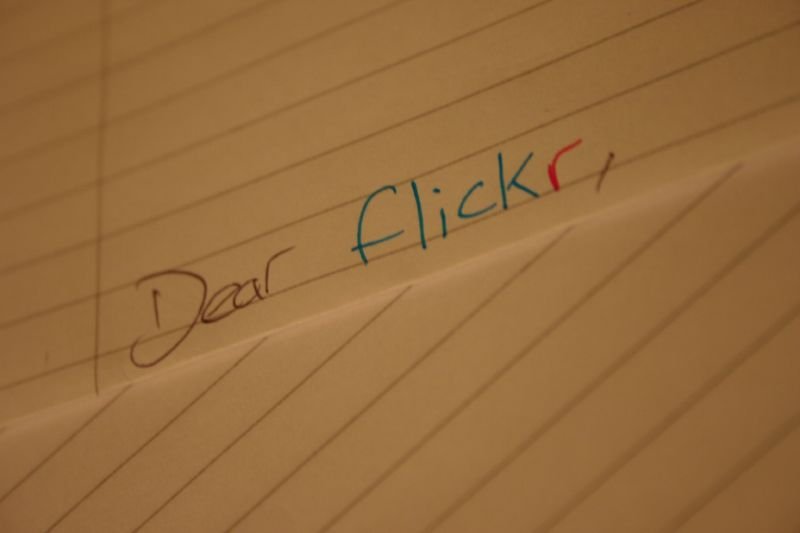 Dear flickr...