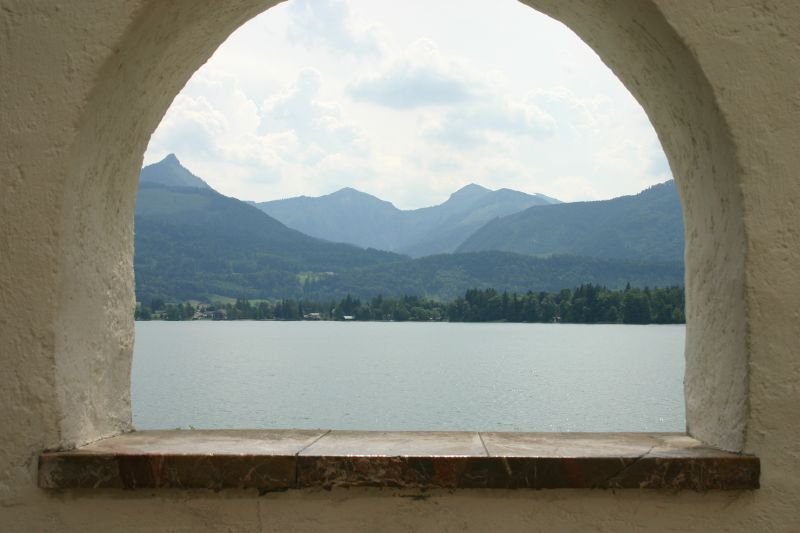 Looking out to the lake