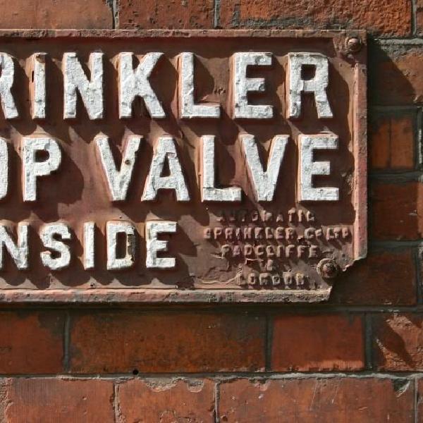 Sprinkler stop valve inside