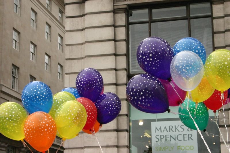 Coloured balloons