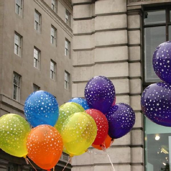 Coloured balloons