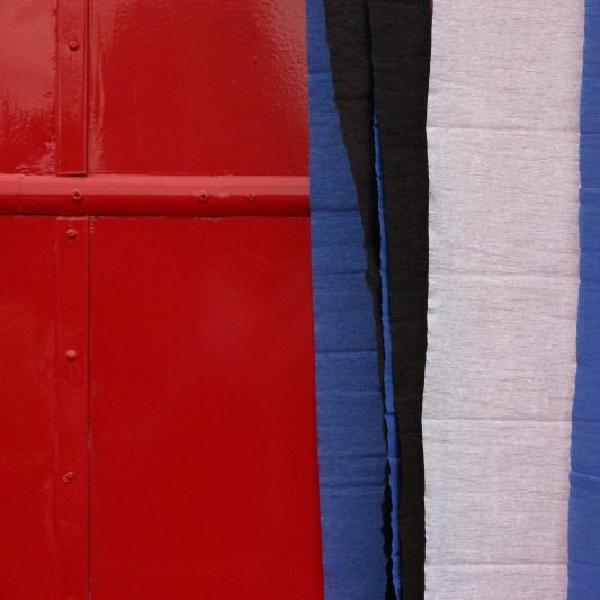Red, white, blue and black