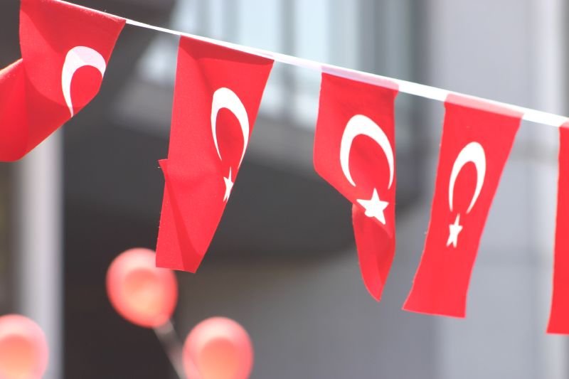 Turkish flags