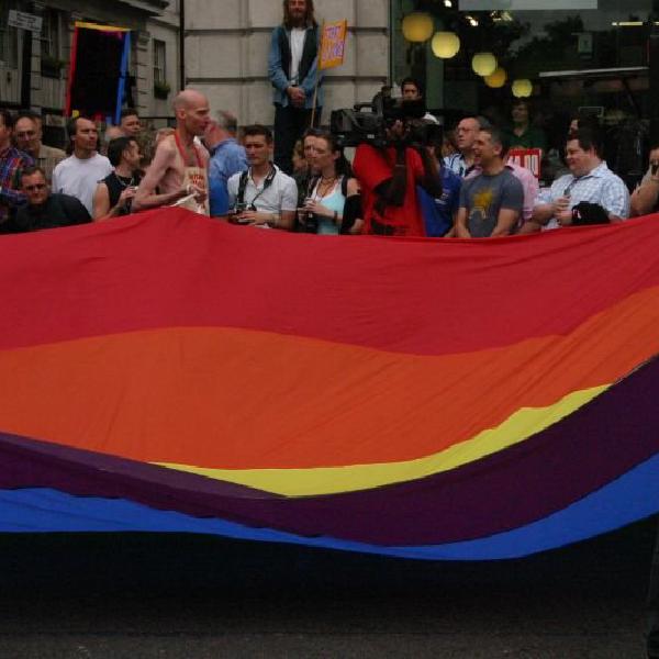 Walking with the flag