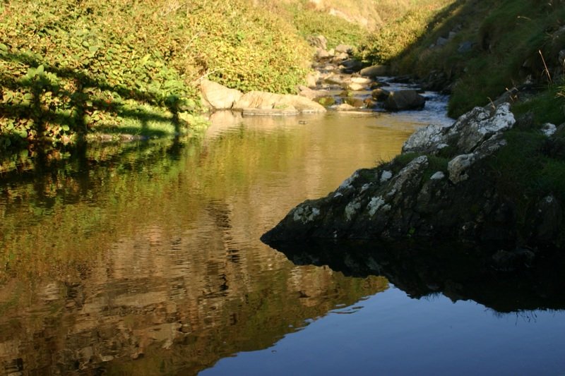 Bridge into the river