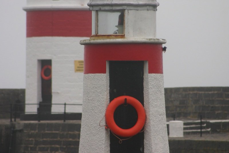 Castletown harbour lighthouses