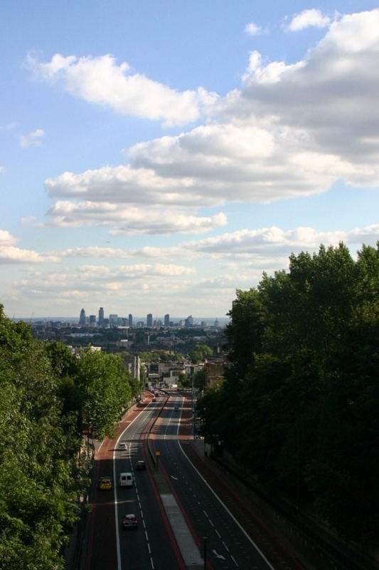 Heading into London