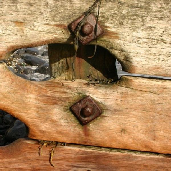 Holes in the groyne