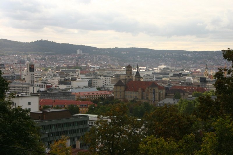 Looking down into Stuttgart
