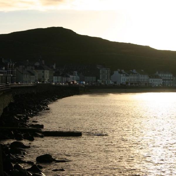 Peel seafront