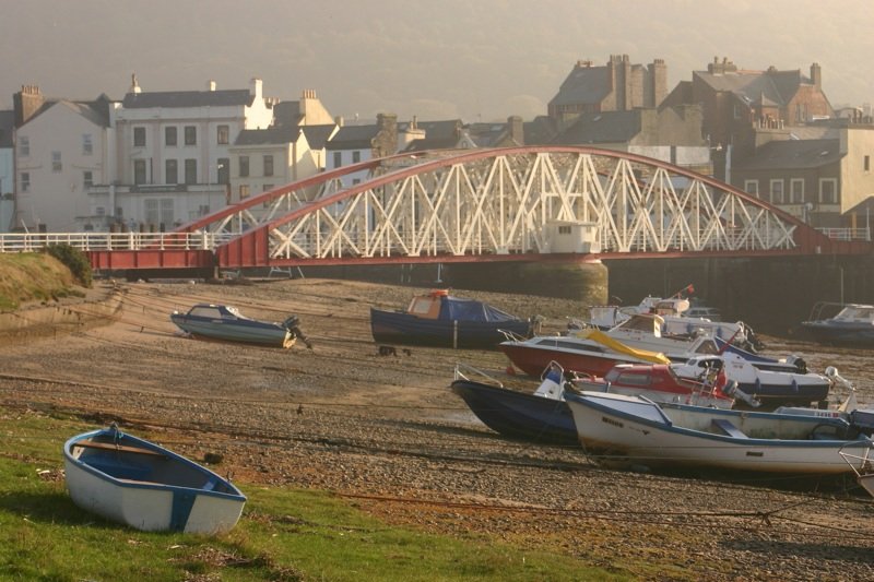 Boats at low tide