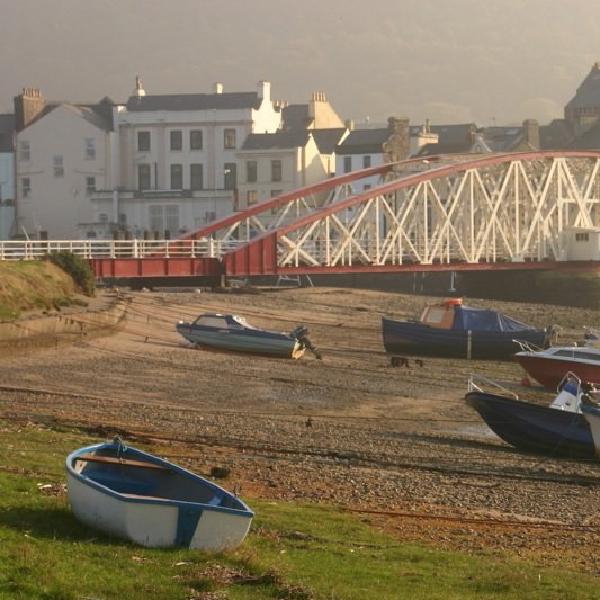 Boats at low tide