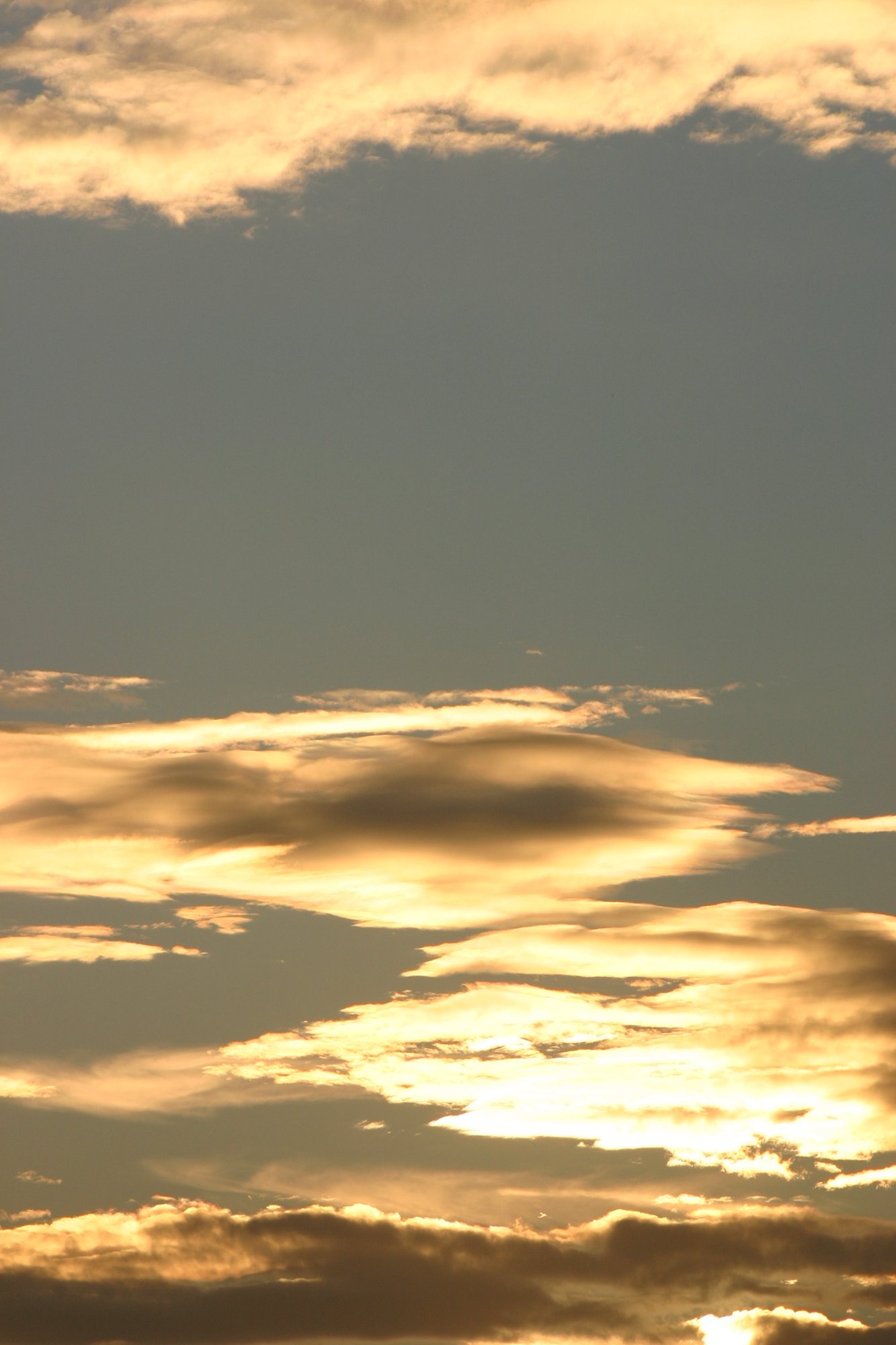 Glowing clouds