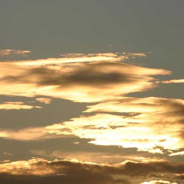 Glowing clouds