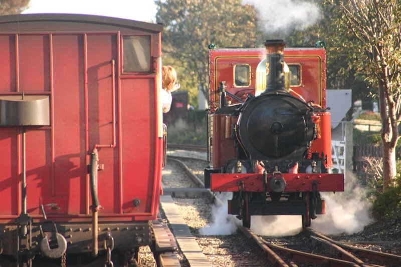 Passing the carriages