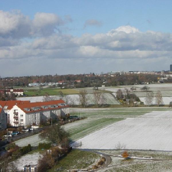 Die Felder der Schnee