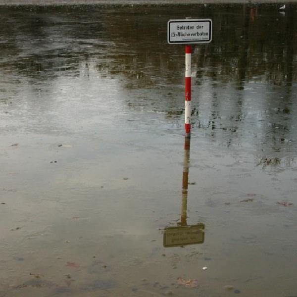 Don't walk on the ice