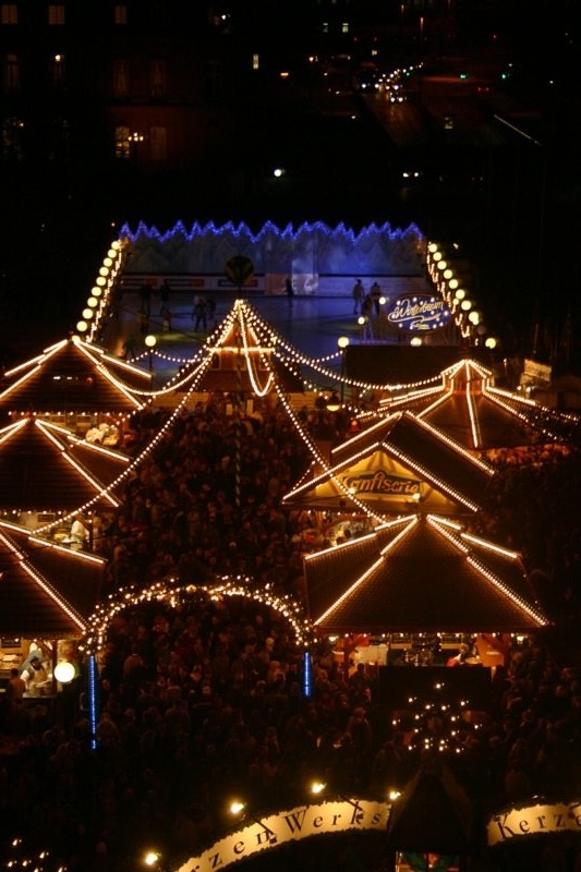 Skating at the Weihnachtsmarkt