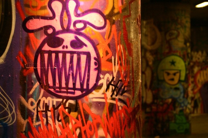 Sprayed-on faces