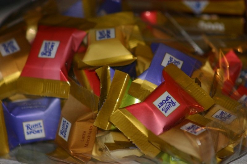 Little Ritter Sport chocolates
