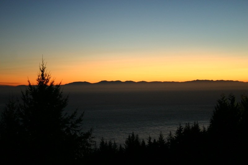 Setting sun