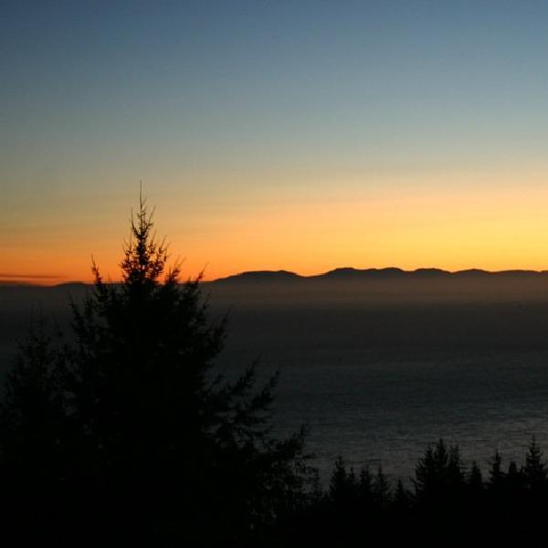 Setting sun